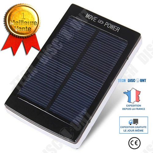 Chargeur Solaire Multifonctionnel/ 30000 Mah/ Double Port Usb Pour Iphone Ipad Samsung Htc Avec Lumière Led/ Pratique Et Fiable