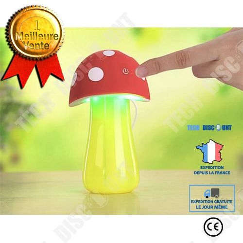 Humidificateur Ultrasonique Champignon Diffuseur D?Arôme D'huiles Essentielles Parfum Usb Lampe De Table Multifonctionnel