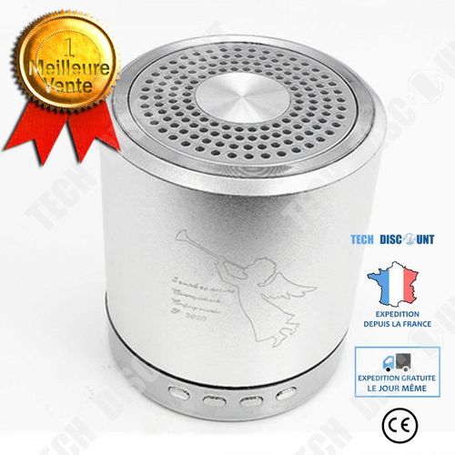 Haut-parleur Bluetooth Mini portable sans fil avec LED TF lecteur carte USB Radio FM stéréo pour téléphone ordinateur portable