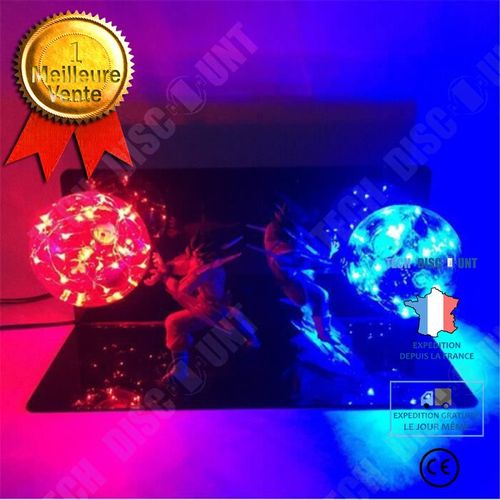 Lampe Chevet Thème Dragon Balle Décoration Lumineuse Figurine D'action Tendance Enfant Led 3d Créatif Illusion Optique Force Bombe