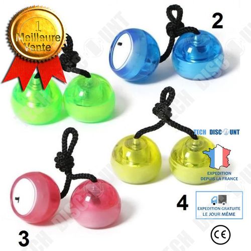 Lot De 4 Pièces De Yoyo/ Jouets De Doigts Lumineux / Ballons Jeu De Doigt / Finger Led Balls/ Multicolore - Jeu Doigt Récréation