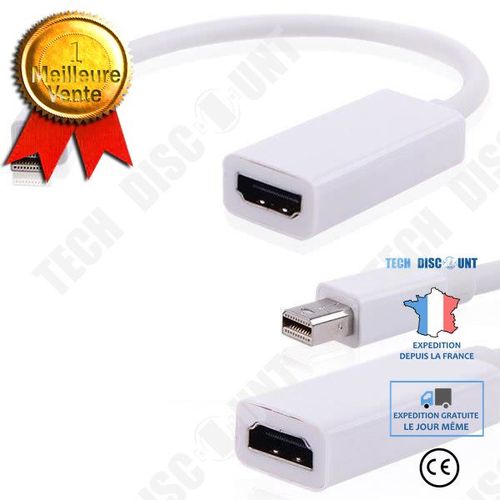 Adaptateur Mini Display Port HDMI vers Apple MAC BOOK PRO-AIR 16,5 cm / Grand Taux de Transmission / Bonne qualité
