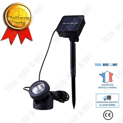 Projecteur Solaire 6led Étanche Basse Tension Paysage Lumière Sous-Marine Lumière Aquarium Lumière Piscine Lumière