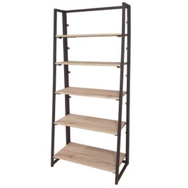 Etagère Bibliothèque Industrielle Pliable Dock - L. 64 X H. 153 Cm - Noir