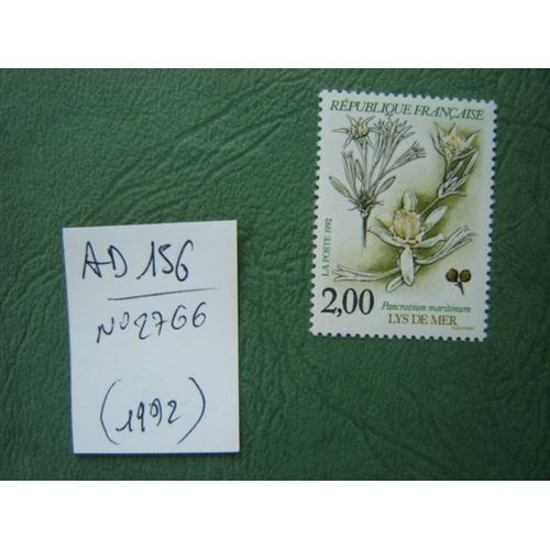 Ad 156 // Timbre Neuf France 1992*N°2766 "Lys De Mer