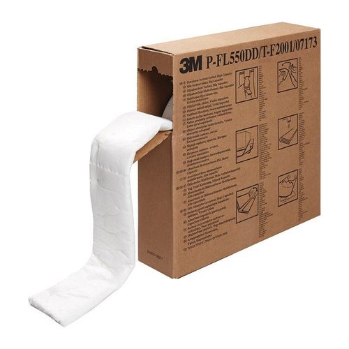 Absorbant d'hydrocarbures TF 2001 longueur 15,2 m largeur 12 cm carton 3M