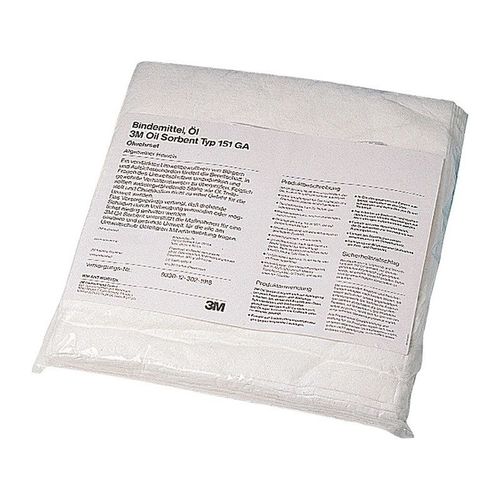 Absorbant d'hydrocarbures T 151GA longueur 39 cm largeur 53 cm 20 serviettes carton 3M