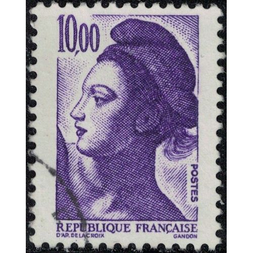 France 1983 Oblitéré Rond Used République Type Liberté Gandon 10f Violet Y&t 2276 Su