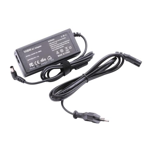 vhbw Chargeur, câble d'alimentation compatible avec Sony Vaio PCG-V505, PCG-V505AXP, PCG-V505BX, PCG-V505BXP notebook, ordinateur portable