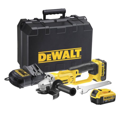 DeWalt DCG412M2 - Set meuleuse d'angle Li-Ion 18V (2x batterie 4.0Ah) dans mallette - 125mm