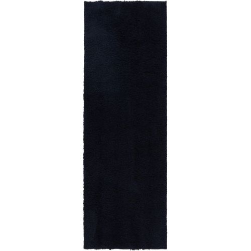 Tapis Shaggy À Poils Longs Soda Bleu Foncé 80x240 Cm - Tapis Doux Pour Salon