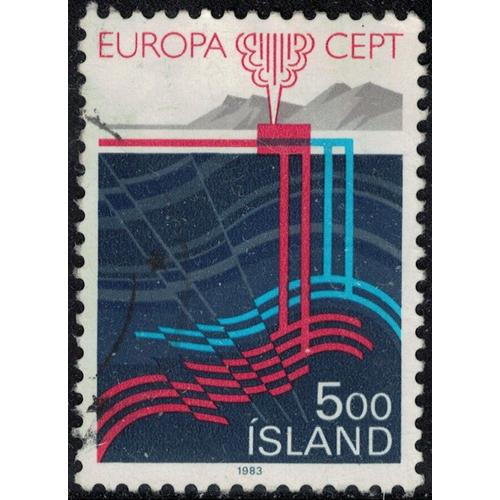 Islande 1983 Oblitéré Used Gisements Et Extraction Du Gaz Naturel Y&t Is 551 Su