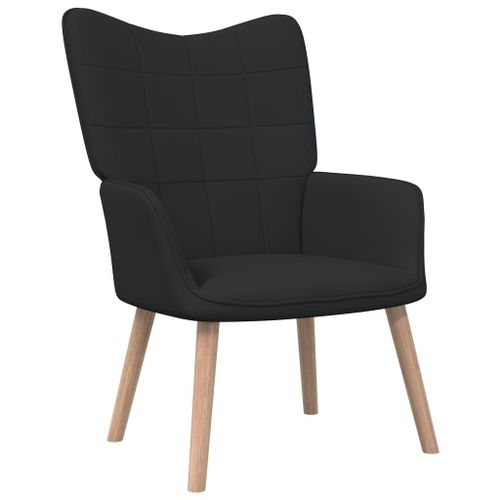 Vidaxl Chaise De Relaxation Noir Tissu