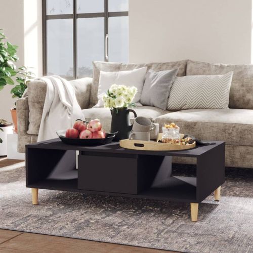Vidaxl Table Basse Gris 103,5x60x35 Cm Bois D'ingénierie