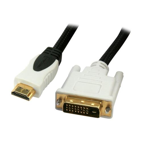 ConnectLand - Câble adaptateur - DVI-D mâle pour HDMI mâle - 1.8 m