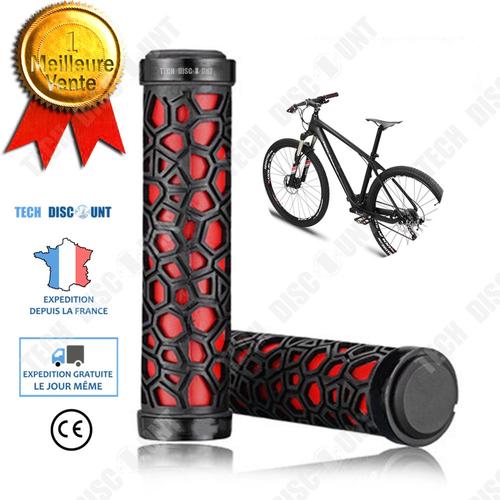 Poignee Vtt Velo Enfant Mousse Courte Rouge Verte Fille Vintage Ergonomique Guidon Antiderapant Bicyclette Verrouillable Souple