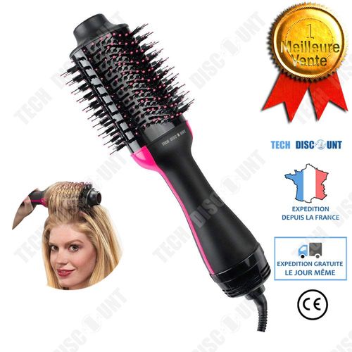 brosse soufflante ronde seche cheveux brushing 2 en 1 professionnel homme demelante bouclés afro enfant voyage lisseur peigne femme