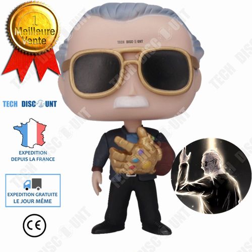 Td® Figurine Stan Lee Gant Infini Marvel Avengers Comics Decoration Realiste Personnage Miniature Replica Jouet Collection Realisate