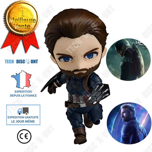 Figurine Captain America Infinity Wars Marvel Steve Rogers Avengers Decoration Personnage Miniature Replica Jouet Collection