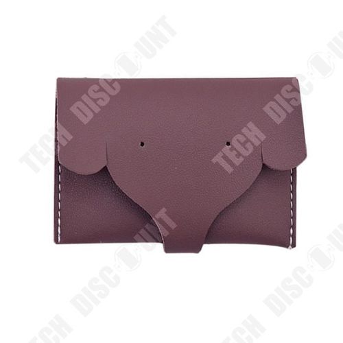 Portefeuille Femmes Utilisation Quotidienne Sac à Main de Qualité Pochette Sac Main de Mode avec Forme Tête d'Éléphant