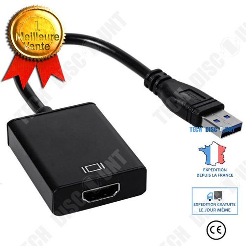 Adaptateur USB 3.0 Convertisseur USB vers HDMI Adaptateur Audio Connectique informatique haute résolution