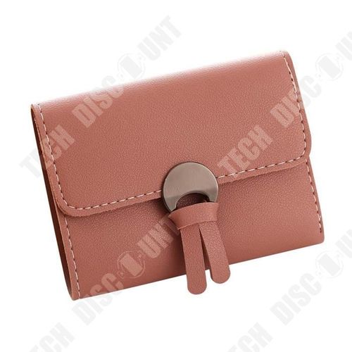 Porte-Monnaie Cuir PU Couleur Marron Terracotta /Femmes Portefeuille Porte-Cartes Sac à Main Multi-Rangements Multi-Poches