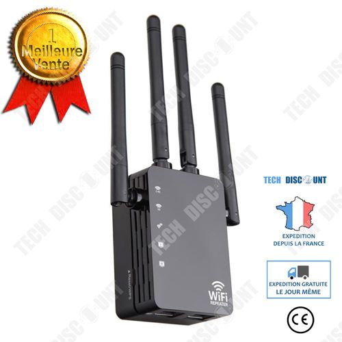 Amplificateur de signal wifi sans fil double bande 2.4G 5.g 1200 Mbps / répéteur de routeur AP haute puissance