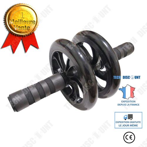Roue Abdominale Noire Pour Hommes Et Femmes Entraînement De Fitness Personnes Paresseuses De Muscles Abdominaux