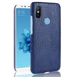 Étui Pour Classique Élégant Xiaomi Mi A2 /Mi 6x Housse De Protection Compatibilité Anti Éraflure Mode Classique D'alligator - Bleu