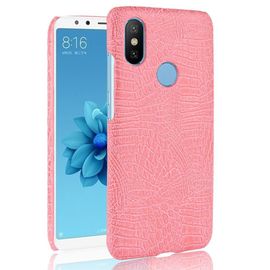 Étui Pour Classique Élégant Xiaomi Mi A2 /Mi 6x Housse De Protection Compatibilité Anti Éraflure Mode Classique D'alligator - Couleur Rose