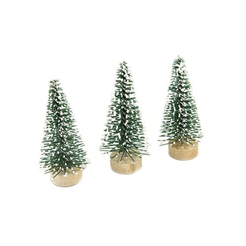 3 Petits Sapins Artificiels Verts 5 Cm