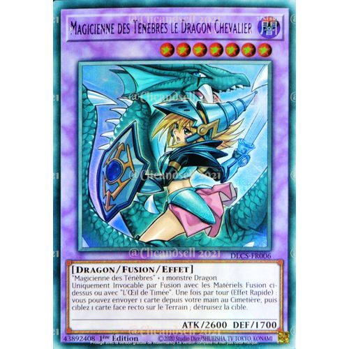 Carte Yu-Gi-Oh Dlcs-Fr006-B Magicienne Des Ténèbres Le Dragon Chevalier - Violet Ultra Rare Neuf Fr