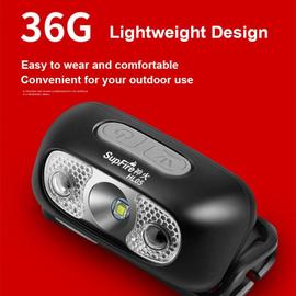 Generic Mini lampe frontale LED Rechargeable,détecteur de mouvement pour  camping et pêche, à prix pas cher
