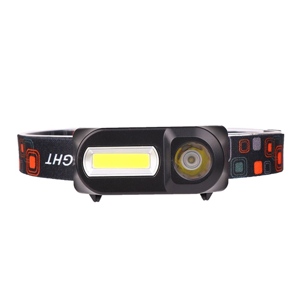 Mini Lampe Frontale  Led Cob, Alimente Par Batterie 18650 ... - 7