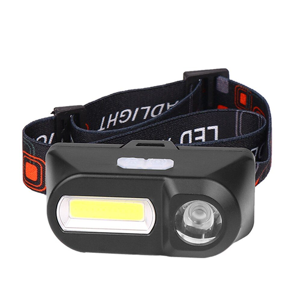 Mini Lampe Frontale  Led Cob, Alimente Par Batterie 18650 ... - 4