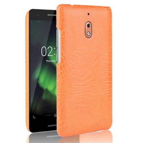 Classique Élégant Étui Pour Nokia 2.1 Anti Éraflure Mode Classique D'alligator Housse De Protection Compatibilité - Couleur Orange