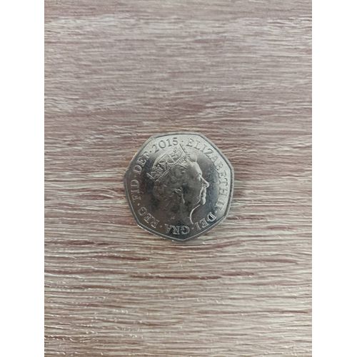 Fifty Pence Pièce Collection Elisabeth Ii