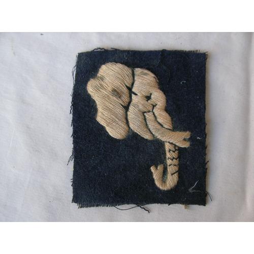 Ww1/2 Angleterre/Inde Patch " Elephant " Division Anglaise Empire Inde Rare