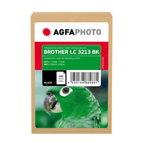 Compatible avec Brother LC-3213 (LC3213BK) Agfa Photo APB3213BD Cartouche d'encre Noir