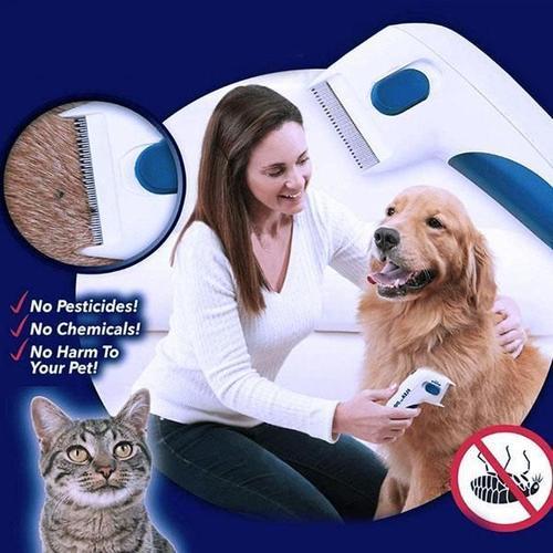 Peigne De Nettoyage De Puces Pour Animaux De Compagnie Peigne Electrique Pour Chiens Et Chats Brosse De Nettoyage Anti Puces Rakuten