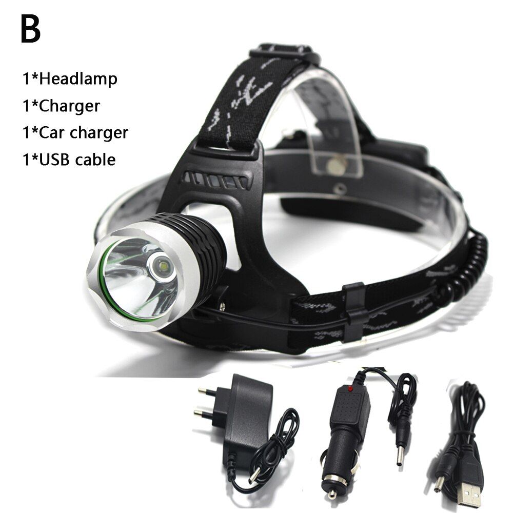 Lampe Frontale tanche, 3 Modes De Lampe Frontale, Lampe Tor...