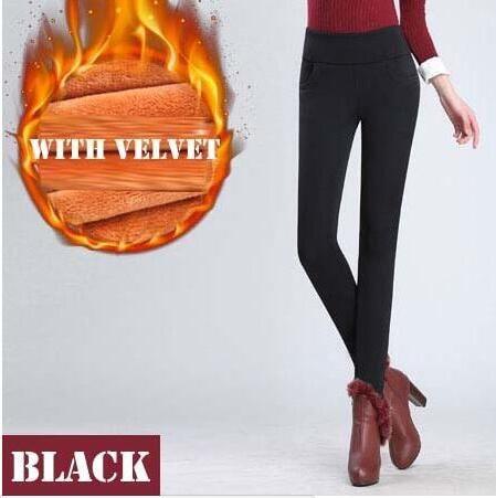 Leggings femme pas cher - Velvet legging chaud pour l'hiver