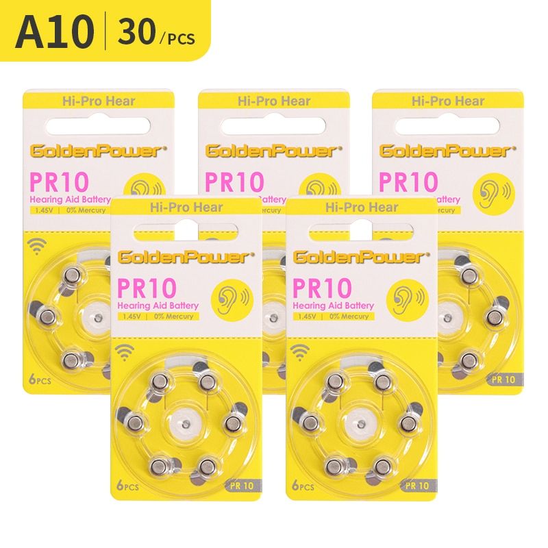 30pcs - A312-PR312 - Piles pour appareils auditifs - 9