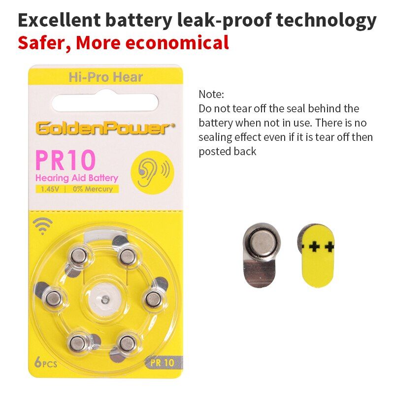 60pcs - A675-PR675 - Batterie pour appareils auditifs, 1 bo�... - 5