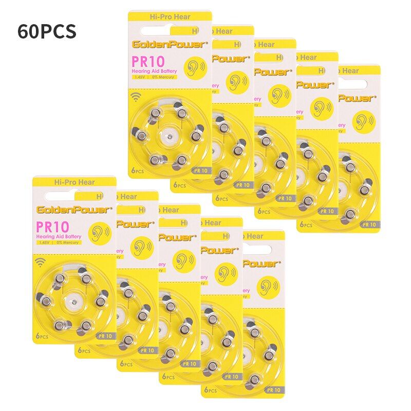 60pcs - A675-PR675 - Batterie pour appareils auditifs, 1 bo�... - 7