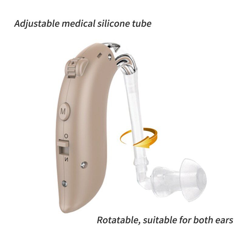 Beige - EU Plug - Proth�se auditive Rechargeable BTE, appare... - 5