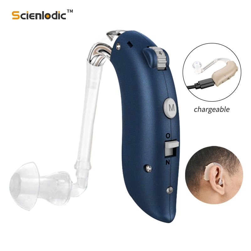 Bleu - EU Plug - Prothèse auditive Rechargeable BTE, apparei... - 2