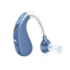 rechargeable Bleu - Écouteurs sans fil pour personnes âgées, aide à l'audition Rechargeable, amplificateur de son Portable, Instrument d'oreille, appareil de surdité
