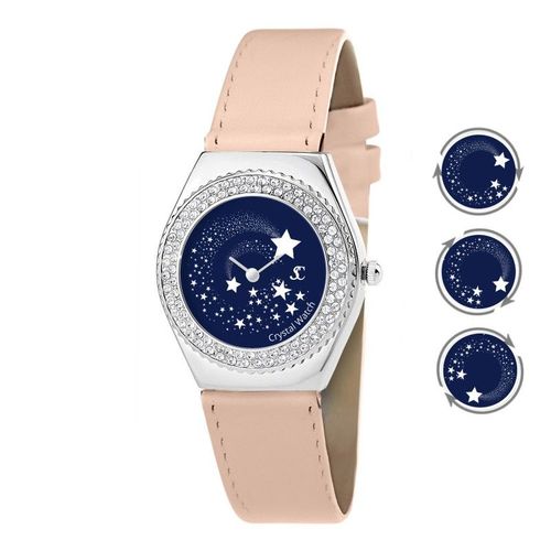 Montre Alysson Étoiles À Mouvement Tournant Sc Crystal Ornée De Cristaux Autrichiens