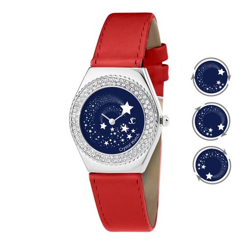 Montre Alysson Étoiles À Mouvement Tournant Sc Crystal Ornée De Cristaux Autrichiens